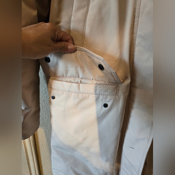 EVERLANE ReNew Military Parka Coat Cashew Beige Drawstring Hood small - Picture 8 of 16